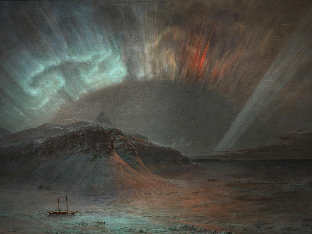 Aurora Borealis Aurora Borealis, painted by Frederic Edwin Church (1865)
